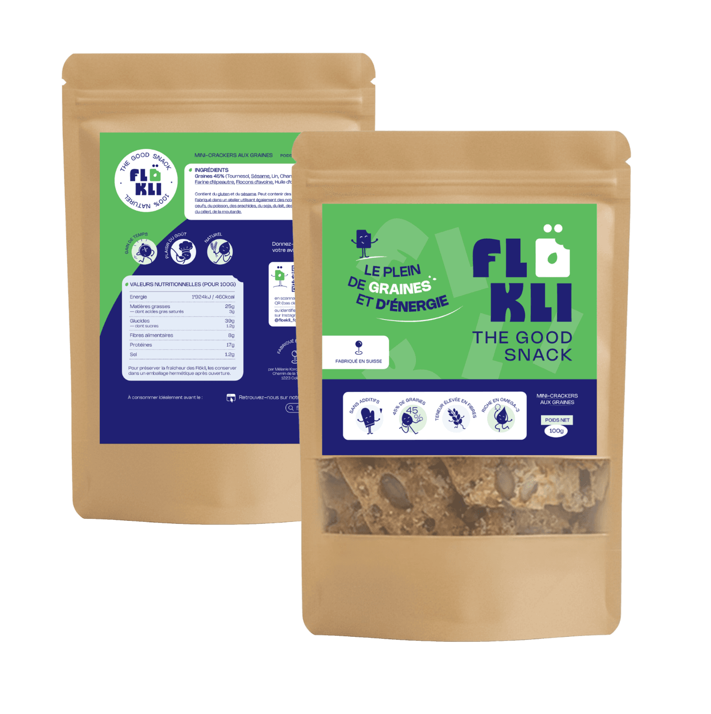 Mini-Crackers 45% Graines Format 100g