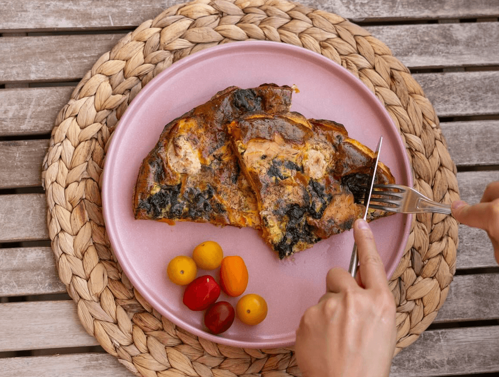Tarte sans gluten patate douce et saumon fumé